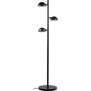 Stehlampe DESIGN FOR THE PEOPLE Nomi Lampen Gr. Ø 12,50 cm Höhe: 142,50 cm, schwarz Stehlampe Standleuchte Standleuchten Minimalistisches Design, verstellbare Lampenköpfe, Perfektes Leselicht