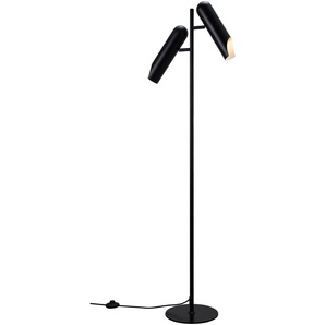 Stehlampe DESIGN FOR THE PEOPLE Rochelle Lampen Gr. 2 flammig, Ø 7,6 cm Höhe: 145 cm, schwarz Standleuchte Standleuchten