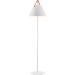 Stehlampe DESIGN FOR THE PEOPLE Strap Lampen Gr. 1 flammig, Ø 36 cm Höhe: 154 cm, braun (weiß, braun) Standleuchten
