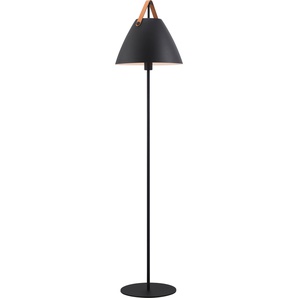Stehlampe DESIGN FOR THE PEOPLE Strap Leuchten Gr. 1 flammig, Ø 36 cm Höhe: 154 cm, braun (schwarz, braun) Designer-Stehlampe Designlampe Standleuchte Standleuchten Lampen
