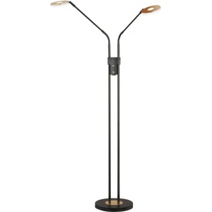 Stehlampe FISCHER & HONSEL Dent Lampen Gr. 2 flammig, Höhe: 150,00 cm, 1 St., beige (sandschwarz) Standleuchten langlebige LED, dimmbar