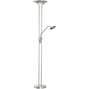 Stehlampe FISCHER & HONSEL Tallri Lampen Gr. 1 flammig, Höhe: 180,00 cm, grau (nickelfarben) Deckenfluter