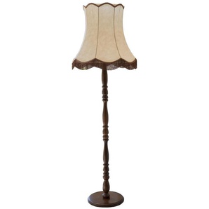 Stehlampe Lampen Gr. 1 flammig, Ø 55 cm Höhe: 155 cm, braun (nussbaumfarben) Bürolampe Esszimmerlampe Standleuchte Standleuchten Lampen
