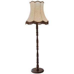 Stehlampe Lampen Gr. 1 flammig, Ø 55 cm Höhe: 155 cm, braun (nussbaumfarben) Stehlampe Standleuchten