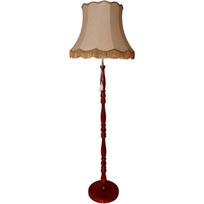 Stehlampe Lampen Gr. Ø 55 cm Höhe: 172 cm, braun (kirschfarben, goldfarben, messingfarben) Stehlampe Standleuchten rustikale Stehleuchte made in Germany