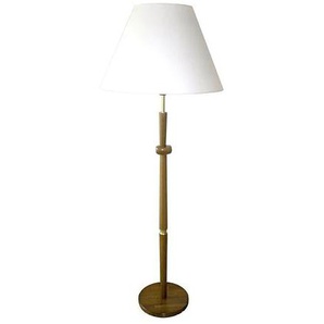Stehlampe Lampen Gr. 1 flammig, Ø 55 cm Höhe: 155 cm, braun (eichefarben, messingfarben) Stehlampe Standleuchten Made in Germany