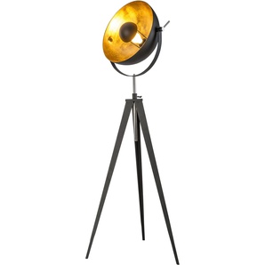 Stehlampe LEONIQUE Elenoire Lampen Gr. Ø 40 cm Höhe: 148 cm, goldfarben (schwarz, goldfarben) Standleuchten