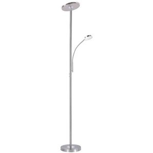 Stehlampe LEUCHTEN DIREKT HANS Lampen Gr. 2 flammig, Ø 58 cm Höhe: 193 cm, silberfarben (edelstahlfarben) Standleuchte Stehlampe Standleuchten LED, dimmbar über Touchdimmer, Schalter, Touchschalter