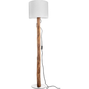 Stehlampe NINO LEUCHTEN NORIN Lampen Gr. Ø 30 cm Höhe: 130 cm, braun Standleuchte Stehlampe Standleuchten Eukalyptusholz