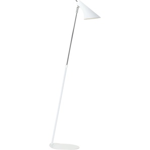 Stehlampe NORDLUX Vailla Lampen Gr. 1 flammig, Ø 14,5 cm Höhe: 129 cm, weiß (weiß, edelstahlfarben) Standleuchte Standleuchten Lampen