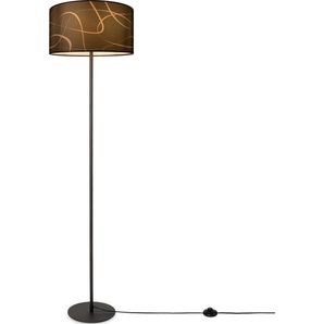 Stehlampe PACO HOME Luca Tribal Lampen Gr. Ø 38 cm Höhe: 144 cm, schwarz Paco home Stehlampe Dreibein Mit Lampenschirm Stoff Modern Abstrakt Uni E27