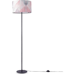 Stehlampe PACO HOME Mero 102 Leuchten Gr. 1 flammig, Ø 38 cm Höhe: 144 cm, schwarz Paco home Standleuchte Wohnzimmer Schlafzimmer E27 Hell Pastell Vintage