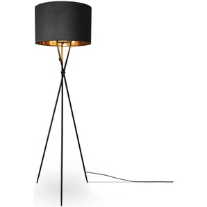 Stehlampe PACO HOME Naomi uni Color Lampen Gr. Höhe: 176,5 cm, schwarz Standleuchten