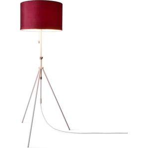 Stehlampe PACO HOME Naomi uni Color Lampen Gr. Höhe: 176,5 cm, weiß Designerlampe Designlampe Standleuchten