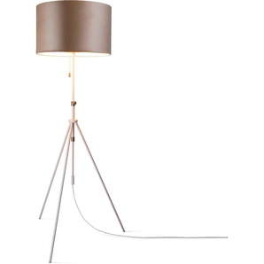 Stehlampe PACO HOME Naomi uni Color Lampen Gr. Höhe: 176,5 cm, weiß Designlampe Standleuchten