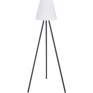 Stehlampe PACO HOME ROBIN Lampen Gr. Ø 35 cm Höhe: 148 cm, grau Standleuchten LED Stehlampe Industrie In- und Outdoor Akku Garten Terasse