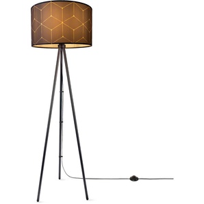 Stehlampe PACO HOME Trina Cube Lampen Gr. Höhe: 148,5 cm, schwarz Standleuchten