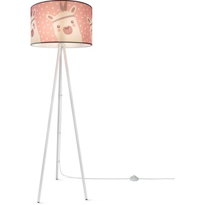Stehlampe PACO HOME Trina Ela Lampen Gr. Höhe: 148,5 cm, weiß Paco home Kinderlampe LED Kinderzimmer Lampe Mit Lama-Motiv Stehleuchte E27