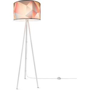 Stehlampe PACO HOME Trina Kosy Lampen Gr. Höhe: 148,5 cm, weiß Paco home LED Stehlampe Modern Wohnzimmer Schlafzimmer, Pastellfarben Deko E27