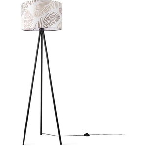 Stehlampe PACO HOME Trina Kuba Lampen Gr. Höhe: 148,5 cm, weiß Paco home Wohnzimmer Kinderzimmer Lampenschirm Zimmer Deko Schlafzimmer Palme