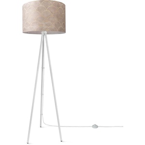 Stehlampe PACO HOME Trina Pillar Lampen Gr. Höhe: 148,5 cm, weiß Standleuchten