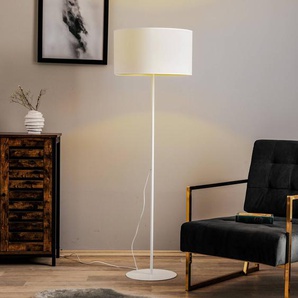 Stehlampe Roller Duolla, weiß / opal, für Wohn- / Esszimmer, Textil / Stoff / Seide, Modern, Stehlampe 82874