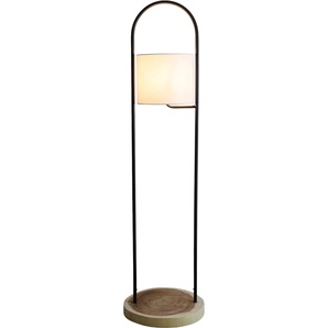 Stehlampe SALESFEVER Aaliyah Lampen Gr. 1 flammig, Ø 27,00 cm Höhe: 153,00 cm, beige (natur, weiß, schwarz) Standleuchten handgefertigt, mit Gestell für Pflanzen
