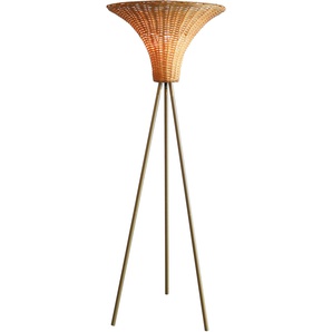 Stehlampe SALESFEVER Aleah Lampen Gr. Ø 55,00 cm Höhe: 150,00 cm, rosegold (kupfer, natur) Standleuchten Gestell kupferfarben