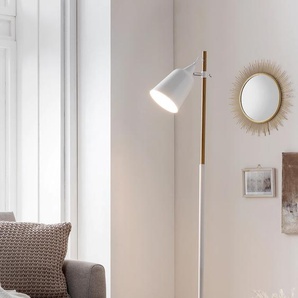 Stehlampe SALESFEVER Elmo Lampen Gr. 1 flammig, Ø 16 cm Höhe: 160 cm, weiß Standleuchte Stehlampe Standleuchten in skandinavischem Design