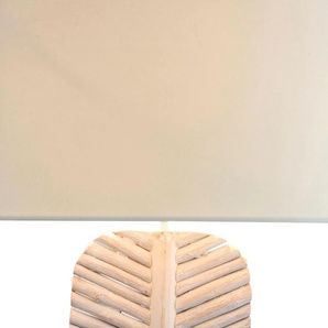 Stehlampe SALESFEVER Fanny Lampen Gr. Ø 55,00 cm Höhe: 175,00 cm, weiß Standleuchten handgefertigt, in Blattoptik