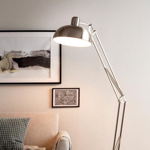 Stehlampe SALESFEVER Jack Lampen Gr. Höhe: 173 cm, silberfarben Bogenlampe Bogenlampen gefertigt aus Stahl