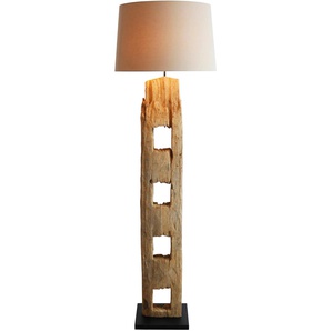 Stehlampe SALESFEVER Wynton Lampen Gr. 1 flammig, Ø 55,00 cm Höhe: 175,00 cm, schwarz-weiß (antikweiß, schwarz) Standleuchten