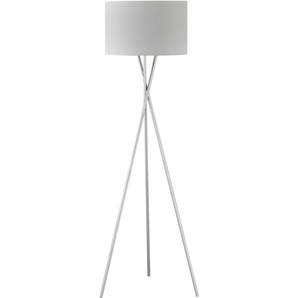 Stehlampe SCHÖNER WOHNEN-KOLLEKTION Pina Lampen Gr. 3 flammig, Ø 68 cm Höhe: 160,0 cm, grau (nickelfarben) Standleuchte Stehlampe Standleuchten