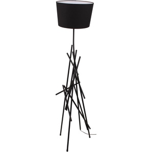 Stehlampe SPOT LIGHT GLENN Lampen Gr. Höhe: 162 cm, schwarz Stehlampe Standleuchte Standleuchten aus Metall, mit flexiblem Stoffschirm, originelles Design