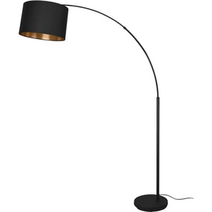 Stehlampe TRIO LEUCHTEN Bolivia Lampen Gr. 1 flammig, Ø 35,0 cm Höhe: 171,0 cm, schwarz (schwarz matt) Bogenlampe Bogenlampen