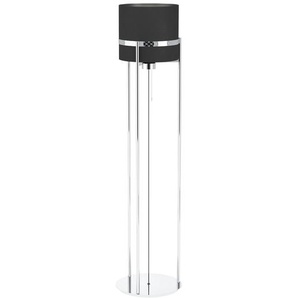 JOOP! Stehleuchte 1-flammig Textil  Round Lights Chrome ¦ schwarz ¦ Maße (cm): H: 146  Ø: 30
