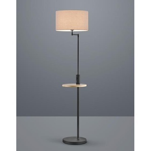 Stehleuchte Claas 40 x 160 x 40cm Grau/Schwarz Mischgewebe E27