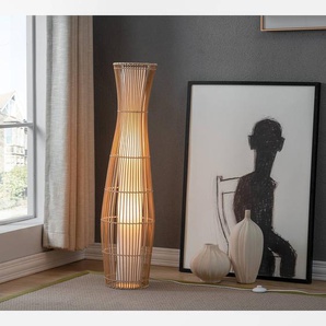 Stehleuchte Feux 27 x 110 x 27cm Beige Material: Kunststoff E27