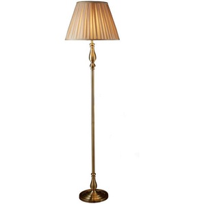 Xxxl Stehleuchte Flemish, Messing, Metall, Textil, 170 cm, Lampen & Leuchten, Innenbeleuchtung, Stehlampen, Stehlampen