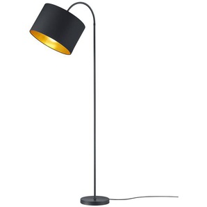 Stehleuchte I 35 x 156 x 63cm Schwarz/Schwarz/Messing Baumwollstoff E27