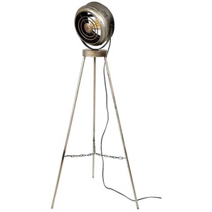 Stehleuchte in Altsilberfarben Metall