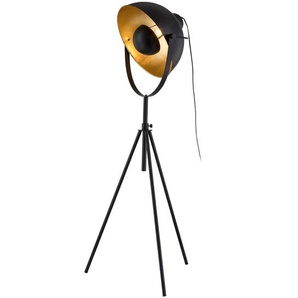 Stehleuchte Irving 53 x 161 x 53cm Schwarz Material: Metall Metallart: Eisen Oberfläche Metall: Pulverbeschichtet E27