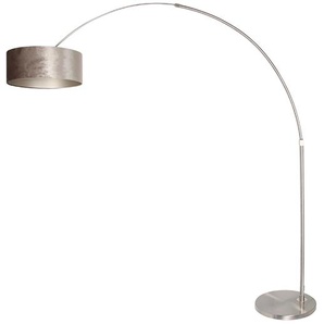 Stehleuchte Liiri IX 42 x 230 x 190cm Braun/Silber Samt E27