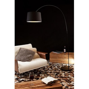 Stehleuchte Murg I 135 x 205 x 36cm Schwarz Mischgewebe E27