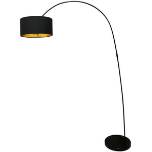 Stehleuchte Nuance I 135 x 201 x 38cm Schwarz/Gold Mischgewebe E27