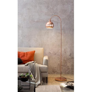 Stehleuchte Rhyme II 28 x 153 x 60cm Kupfer Material: Metall Metallart: Eisen Oberfläche Metall: Verkupfert E27