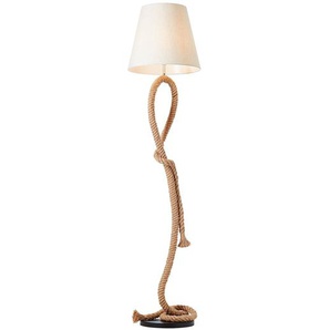 Stehleuchte Sailor 40 x 175 x 40cm Weiß Mischgewebe E27