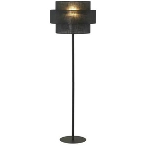 Stehleuchte - schwarz - Materialmix - 155 cm - 50.0 | Möbel Kraft
