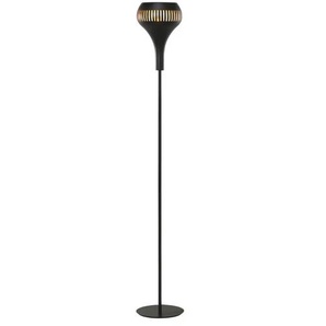 Stehleuchte - schwarz - Materialmix - 178 cm | Möbel Kraft