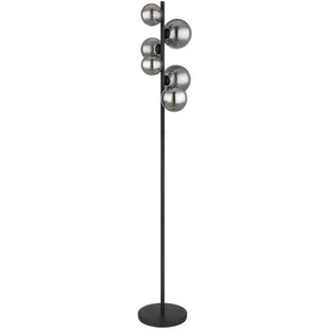 Stehleuchte - schwarz - Materialmix - 28,5 cm - 155 cm - 28,5 cm | Möbel Kraft